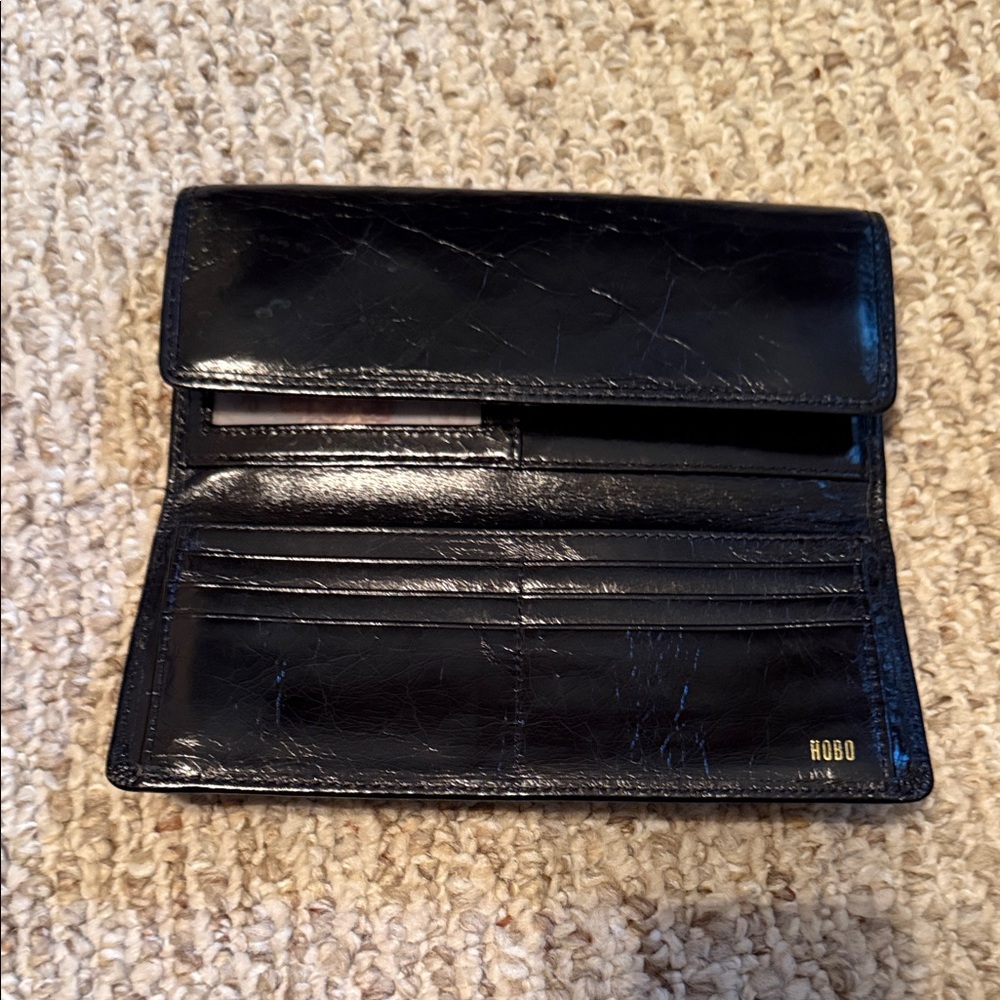 HOBO Black Leather Card Holder